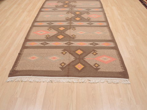 Kilim Brown Flat Woven 48 X 79 Area Rug 100-110486 Image 8