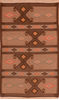 Kilim Brown Flat Woven 48 X 79 Area Rug 100-110486 Thumb 0