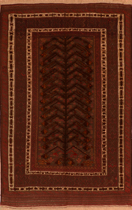Kilim Red Flat Woven 51 X 86 Area Rug 100-110487 Image 0