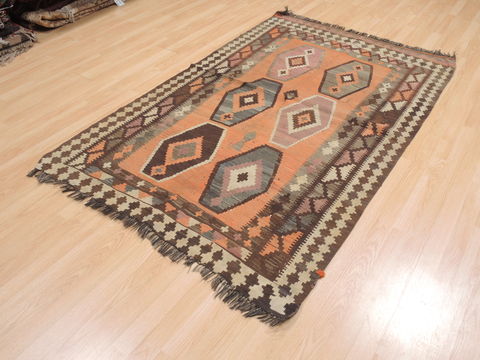 Kilim Brown Flat Woven 43 X 69 Area Rug 100-110490 Image 2