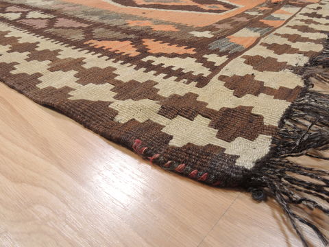 Kilim Brown Flat Woven 43 X 69 Area Rug 100-110490 Image 4