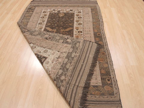 Kilim Brown Flat Woven 55 X 88 Area Rug 100-110491 Image 5