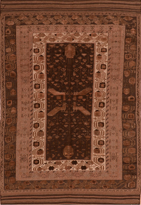 Kilim Brown Flat Woven 55 X 88 Area Rug 100-110491 Image 0