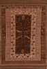 Kilim Brown Flat Woven 55 X 88 Area Rug 100-110491 Thumb 0