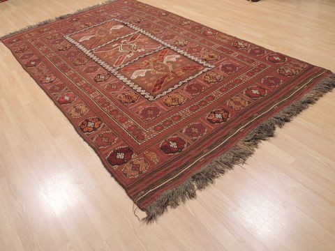 Kilim Red Flat Woven 511 X 87 Area Rug 100-110494 Image 3