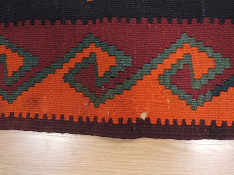 Kilim Red Runner Flat Woven 48 X 104 Area Rug 100-110495 Image 6