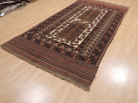 Kilim Brown Flat Woven 48 X 92  Area Rug 100-110496 Image 2