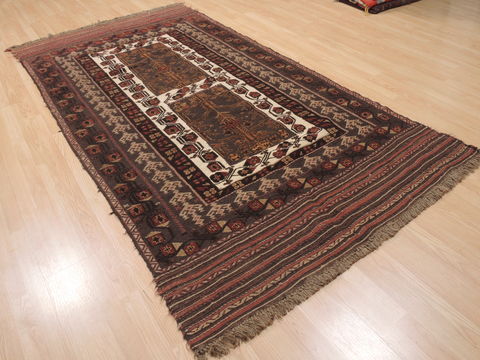 Kilim Brown Flat Woven 48 X 92  Area Rug 100-110496 Image 3