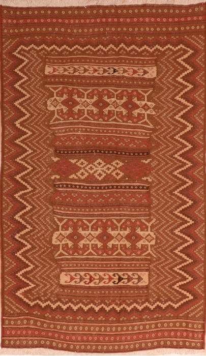 Kilim Red Flat Woven 49 X 82 Area Rug 100-110497 Image 0