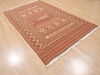Kilim Red Flat Woven 49 X 82 Area Rug 100-110497 Thumb 3