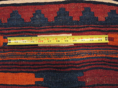 Kilim Red Runner Flat Woven 47 X 100 Area Rug 100-110503 Image 6