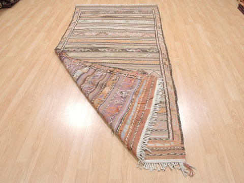 Kilim Beige Flat Woven 311 X 86 Area Rug 100-110505 Image 5