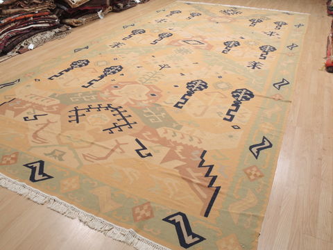 Kilim Beige Flat Woven 911 X 1711 Area Rug 100-110506 Image 2
