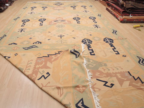 Kilim Beige Flat Woven 911 X 1711 Area Rug 100-110506 Image 7