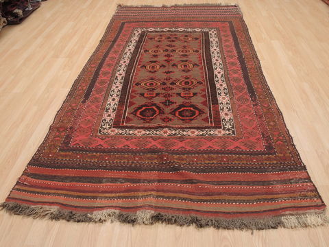 Kilim Red Flat Woven 52 X 94 Area Rug 100-110507 Image 1