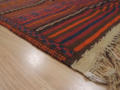 Kilim Red Runner Flat Woven 44 X 113 Area Rug 100-110508 Image 4