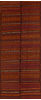 Kilim Red Runner Flat Woven 44 X 113 Area Rug 100-110508 Thumb 0