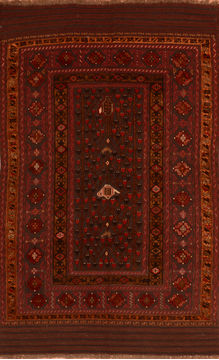 Kilim Red Flat Woven 5'3" X 8'7"  Area Rug 100-110510