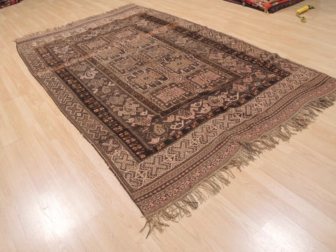 Kilim Brown Flat Woven 59 X 97 Area Rug 100-110511 Image 3
