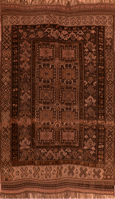 Kilim Brown Flat Woven 59 X 97 Area Rug 100-110511 Image 0