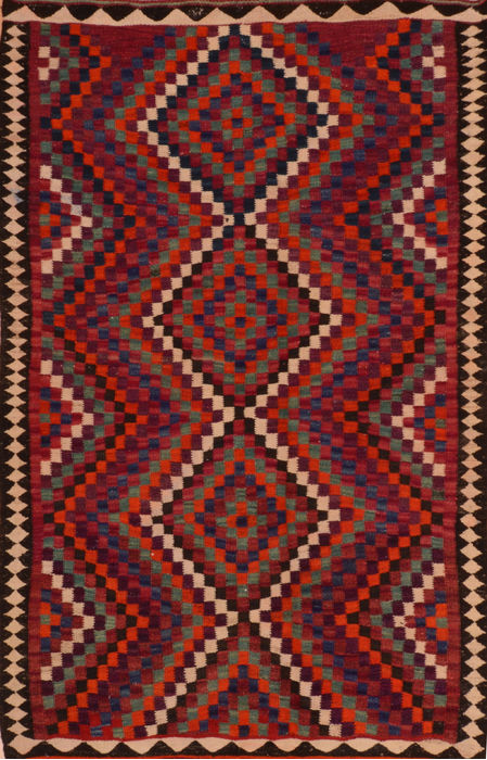 Kilim Red Flat Woven 48 X 75 Area Rug 100-110513 Image 0