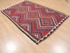 Kilim Red Flat Woven 48 X 75 Area Rug 100-110513 Thumb 3