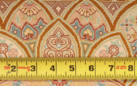 Qum Yellow Hand Knotted 67 X 97 Area Rug 254-110514 Image 1