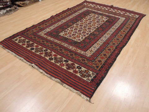 Kilim Red Flat Woven 57 X 90 Area Rug 100-110515 Image 3