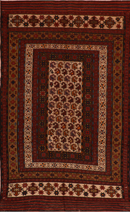 Kilim Red Flat Woven 57 X 90 Area Rug 100-110515 Image 0