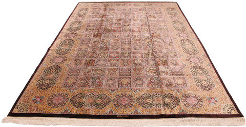Qum Yellow Hand Knotted 66 X 910 Area Rug 254-110516 Image 7