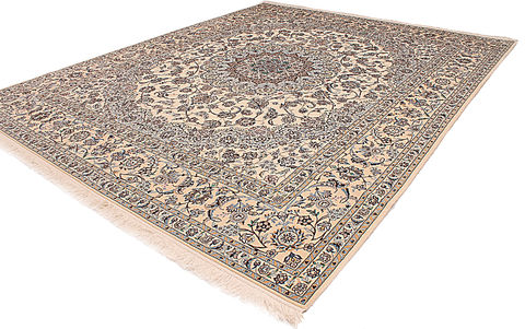 Nain White Hand Knotted 84 X 104 Area Rug 254-110518 Image 4