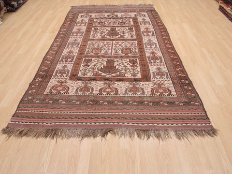 Kilim Brown Flat Woven 50 X 810 Area Rug 100-110519 Image 1
