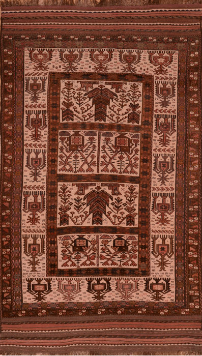 Kilim Brown Flat Woven 50 X 810 Area Rug 100-110519 Image 0