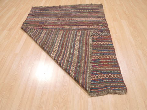 Kilim Brown Flat Woven 47 X 63 Area Rug 100-110529 Image 5