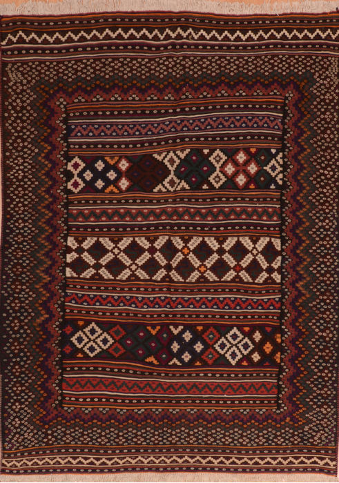 Kilim Brown Flat Woven 51 X 611 Area Rug 100-110531 Image 0
