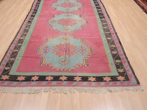 Kilim Blue Flat Woven 58 X 95 Area Rug 100-110533 Image 1