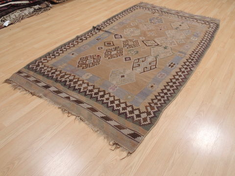 Kilim Brown Flat Woven 48 X 83 Area Rug 100-110535 Image 2