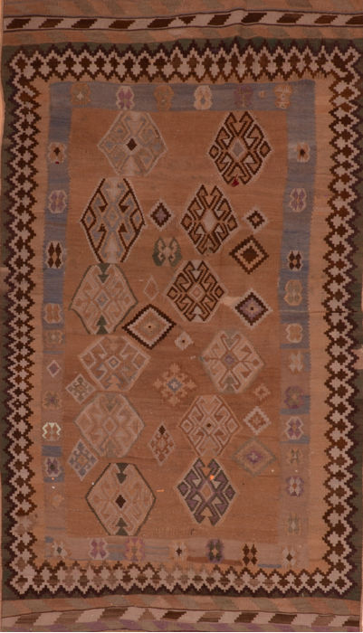Kilim Brown Flat Woven 48 X 83 Area Rug 100-110535 Image 0