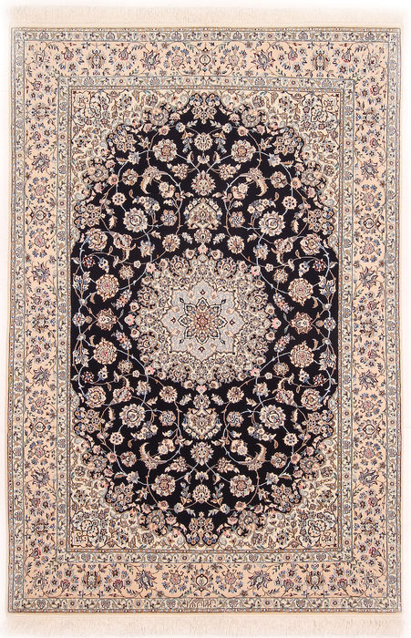 Nain White Hand Knotted 50 X 74 Area Rug 254-110541 Image 0