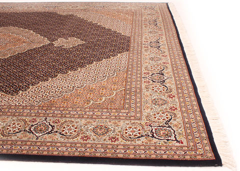 Mahi Beige Square Hand Knotted 67 X 86 Area Rug 254-110545 Image 3