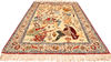 Isfahan Beige Hand Knotted 49 X 71  Area Rug 254-110553 Thumb 5