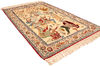 Isfahan Beige Hand Knotted 49 X 71  Area Rug 254-110553 Thumb 6