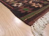 Kilim Brown Flat Woven 47 X 92  Area Rug 100-110563 Thumb 4