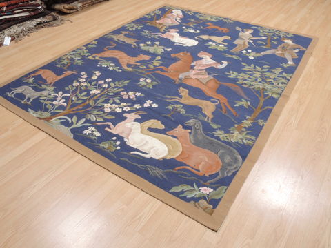 Kilim Blue Flat Woven 610 X 87 Area Rug 100-110567 Image 2