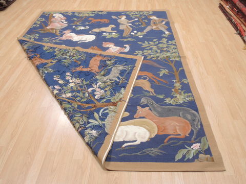 Kilim Blue Flat Woven 610 X 87 Area Rug 100-110567 Image 9
