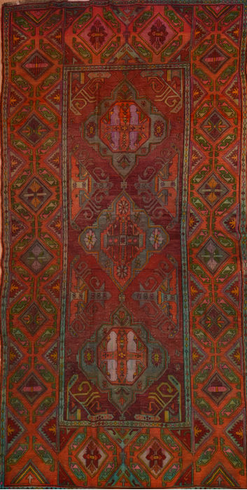 Kilim Red Flat Woven 66 X 124 Area Rug 100-110569 Image 0