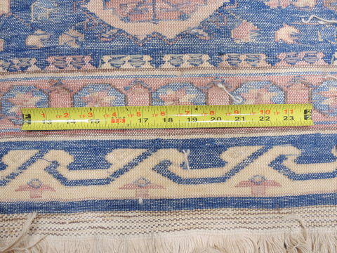 Kilim Blue Flat Woven 100 X 128 Area Rug 100-110570 Image 7