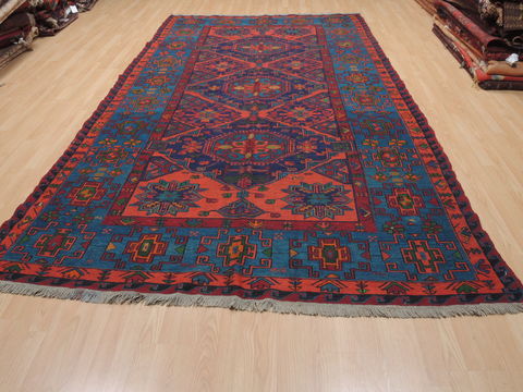 Kilim Blue Flat Woven 68 X 1111 Area Rug 100-110571 Image 1