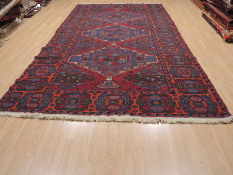 Kilim Blue Flat Woven 69 X 126 Area Rug 100-110576 Image 1