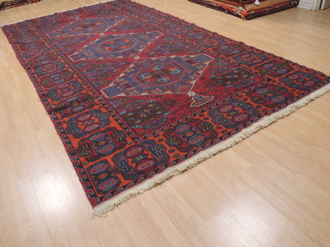 Kilim Blue Flat Woven 69 X 126 Area Rug 100-110576 Image 3